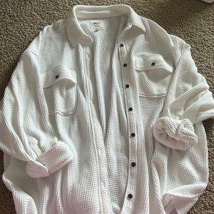 Aerie Lumberjane Waffle Shirt Jacket